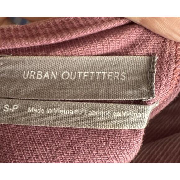 Urban Outfitters Pink Overall Dress Women’s Size Small Open Buckle Back Mini - Picture 6 of 8